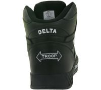 WORLD OF TROOP Delta High High-Top Sneakers (Unisex/Retro/Skater Style) – Model 80102 – White/Blue, White/Black, or Black