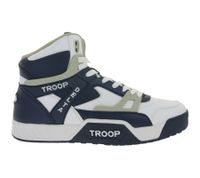 WORLD OF TROOP Delta High High-Top Sneakers (Unisex/Retro/Skater Style) – Model 80102 – White/Blue, White/Black, or Black