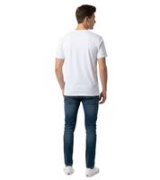 Distinctive Formula E men's cotton T-shirt featuring the Formula E logo – a summer shirt available in White, White/Multicolor, or Navy Blue