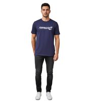 Distinctive Formula E men's cotton T-shirt featuring the Formula E logo – a summer shirt available in White, White/Multicolor, or Navy Blue
