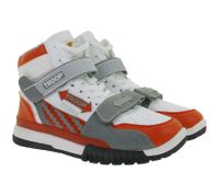 Zapatillas altas WORLD OF TROOP Cobra High para hombre y mujer, estilo retro (modelo 80104). Disponibles en blanco, negro y amarillo, blanco, gris y rojo, o blanco y negro.