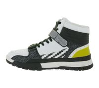 Zapatillas altas WORLD OF TROOP Cobra High para hombre y mujer, estilo retro (modelo 80104). Disponibles en blanco, negro y amarillo, blanco, gris y rojo, o blanco y negro.