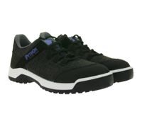 Scarpe antinfortunistiche da uomo PYTHON Fresh 3.0 con linguetta rinfrescante, in vera pelle e memory foam, classe di protezione S1P PS5302 Nero/Grigio