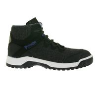 Scarpe antinfortunistiche da uomo PYTHON Fresh 4.0 con linguetta rinfrescante, in vera pelle e memory foam, classe di protezione S1P PS5303, nero/grigio