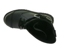 Markante Brandit Unisex Plateau Phantom Boots Echtleder Stiefel Schnür-Boots 2. Wahl – kleine Schönheitsfehler Ranger-Stiefel Schwarz