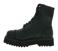 Markante Brandit Unisex Plateau Phantom Boots Echtleder Stiefel Schnür-Boots 2. Wahl – kleine Schönheitsfehler Ranger-Stiefel Schwarz