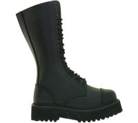 Markante Brandit Unisex Plateau Phantom Boots Echtleder Stiefel Schnür-Boots 2. Wahl – kleine Schönheitsfehler Ranger-Stiefel Schwarz