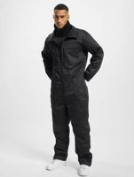 Brandit Tank Jumpsuit Herren gefütterte Panzerkombi Military Overall mit Reißverschlusstaschen Schwarz