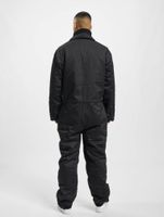 Brandit Tank Jumpsuit Herren gefütterte Panzerkombi Military Overall mit Reißverschlusstaschen Schwarz