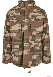 funktionaler Brandit Herren M-65 Giant Winterparka 2-in-1 Light Woodland