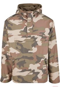 leichter Brandit Fleece Pull Over Windbreaker mit Kapuze Light Woodland