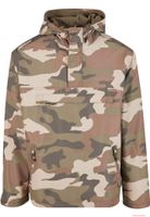 leichter Brandit Fleece Pull Over Windbreaker mit Kapuze Light Woodland