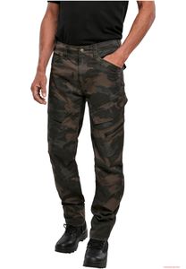Robust Brandit Men's Adven Slim Fit Cargo Trousers Stretch Darkcamo