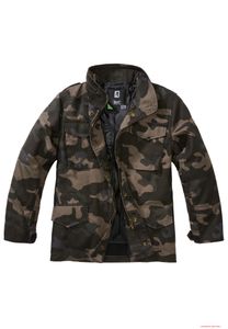 robuste Brandit Kinder M65 Standard Jacke im Camo-Look Darkcamo