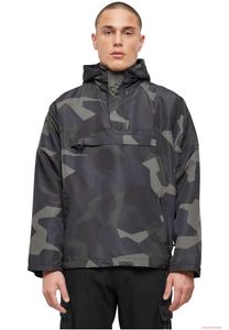 funktionaler Brandit Fleece Pull Over Windbreaker M90 Darkcamo