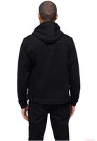 Stylish Brandit men's Cradock Denim Sweat Jacket, Black