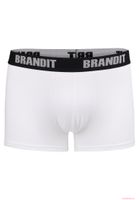 bequeme Brandit Herren Boxershorts Logo 2er-Pack Weiß