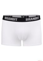 bequeme Brandit Herren Boxershorts Logo 2er-Pack Weiß