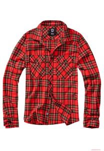 classic Brandit men's flannel shirt tartan cotton