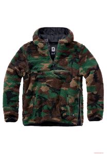 Pull de travail en polaire teddy pour homme Brandit, motif forêt