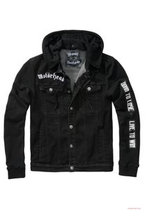 Stylish Brandit Motörhead Cradock Denim Jacket, Black