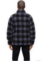 Pull en polaire Teddy Troyer pour homme de Brandit, noir et gris.
