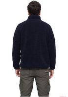 warm Brandit men's teddy fleece Troyer Navy