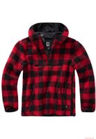 Pull de travail en polaire teddy pour homme Brandit, rouge et noir