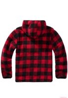 Pull de travail en polaire teddy pour homme Brandit, rouge et noir