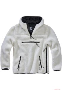 Pull de travail en polaire teddy pour homme Brandit, blanc.