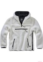 Pull de travail en polaire teddy pour homme Brandit, blanc.