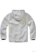 Pull de travail en polaire teddy pour homme Brandit, blanc.
