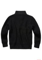 Suéter infantil azul marino Troyer de la marca Warm Brandit, color negro.