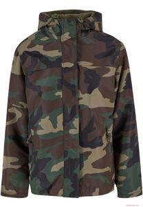 Lightweight Brandit women's windbreaker with front zip, Woodland
