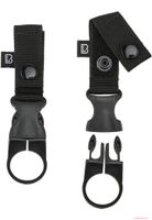 Soporte para botellas MOLLE Práctico Brandit, paquete de 2, negro
