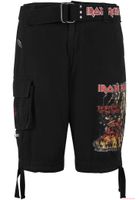 distinctive Brandit Iron Maiden Savage Cargo Shorts Black