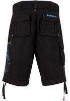 striking Brandit Iron Maiden Savage Cargo Shorts Fear of the Dark Black