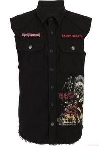 Striking Brandit Iron Maiden vintage sleeveless shirt NOTB black