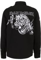 markantes Brandit Iron Maiden Vintage Langarmhemd Eddy Schwarz