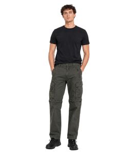 Robuste Brandit Herren 2-in-1 Cargo Hose Zip-Off aus Baumwolle mit Seitentaschen für Freizeit & Outdoor 9749 Dunkeloliv