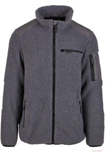 Warm Brandit Men's Ramble Teddy Fleece Jacket Anthracite