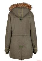 warm Brandit women's Emma winter parka olive