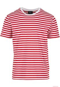 classic Brandit Jersey Shirt Stripe Tee Red White
