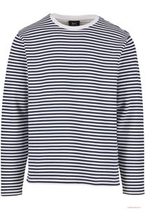 Jersey de punto clásico Brandit Marine, azul marino y blanco.