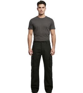Pantaloni cargo Brandit Pure Vintage con 4 tasche sulle gambe, modello B1003-00007, neri