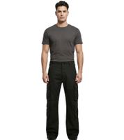 Pantaloni cargo Brandit Pure Vintage con 4 tasche sulle gambe, modello B1003-00007, neri