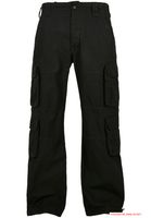 Pantaloni cargo Brandit Pure Vintage con 4 tasche sulle gambe, modello B1003-00007, neri