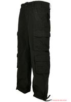 Pantaloni cargo Brandit Pure Vintage con 4 tasche sulle gambe, modello B1003-00007, neri