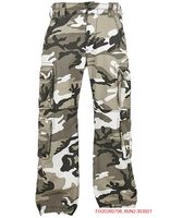 Pantaloni cargo robusti Brandit Pure Vintage – Urban Camo (mimetico grigio/bianco/antracite)