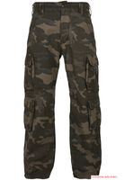 Pantaloni cargo da uomo Brandit Pure Vintage Pantaloni in cotone dallo stile vintage Dark Camo